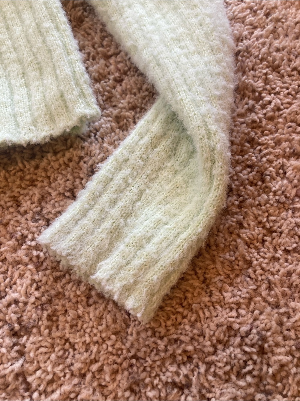 art class Light Sage Cropped Ribbed Button Cardigan - Picture 4 of 6